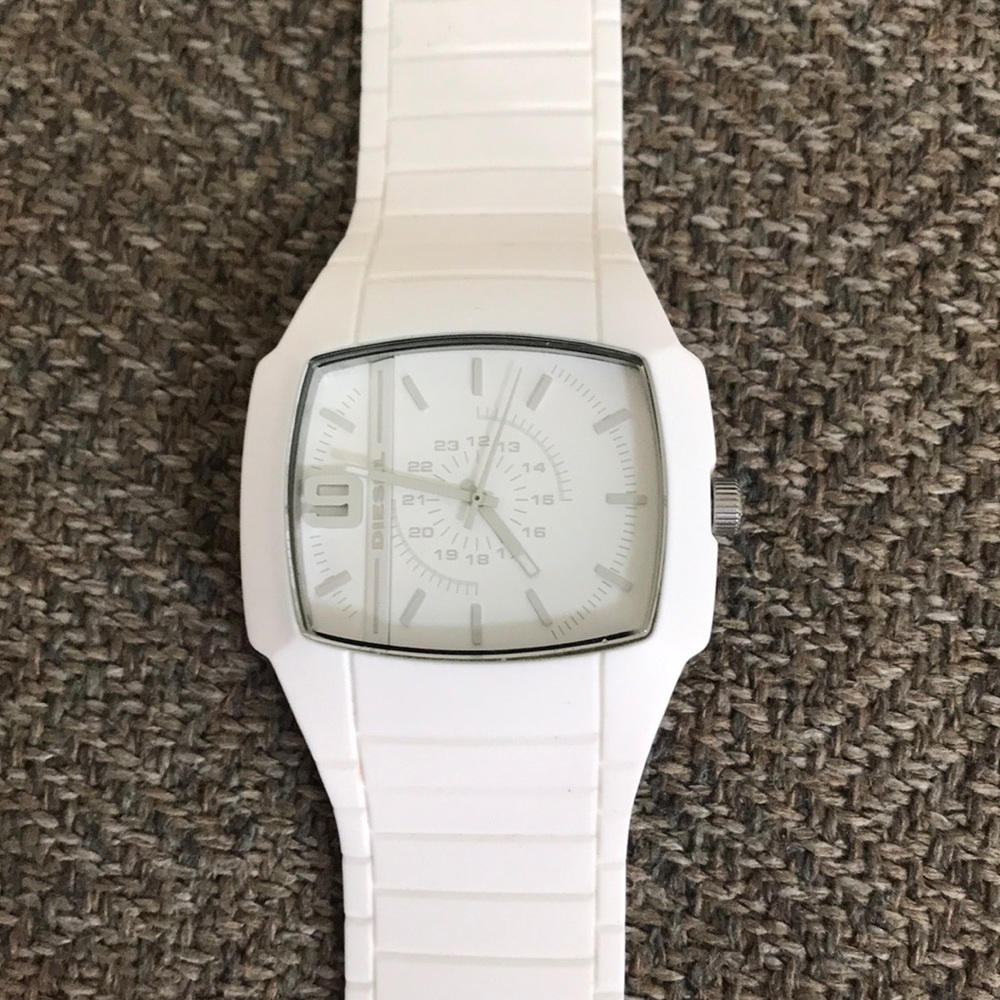 Diesel Watch - white all rubber